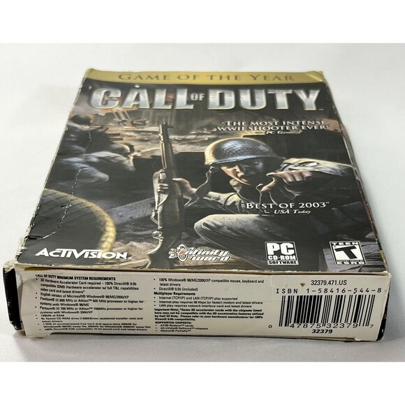 Call of Duty PC 2003 Small Box Edition 2 Discs, Manual, Case & Box PC GAME - Picture 13 of 14